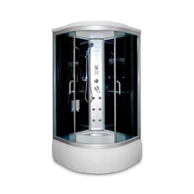 Zuhanykabin 90x90x215 fekete Aqualife hidromasszázs zuhanykabin Brill 8810A