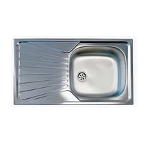 Mosogató 780x435 mm Mofém EVO 1B 1D rozsdamentes egymedencés mosogatótálca csepptálcával Mosogató 780x435 mm Mofém EVO 1B 1D rozsdamentes egymedencés mosogatótálca csepptálcával