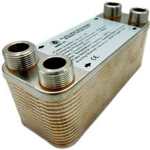 Hőcserélő 30 lemezes 65kW 4x3/4” külső csatlakozással Hőcserélő 30 lemezes 65kW 4x3/4” külső csatlakozással