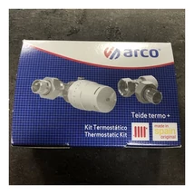 Radiátor szelep szett sarok 1/2" termosztatikus rézcsőre Arco KCT-03 Radiátor szelep szett sarok 1/2" termosztatikus rézcsőre Arco KCT-03