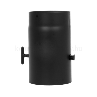 KoloTech fekete füstcső pillangószelepes 120/250 mm