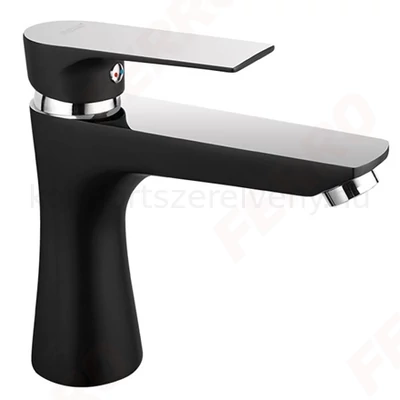 Mosdó csaptelep fekete-króm Ferro Algeo Square Black Chrome BAQ2BLC