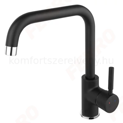 Mosogató csaptelep álló fekete Ferro Ratio Black BTI4BL
