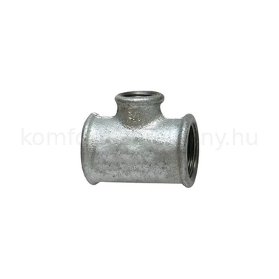 Horganyzott cső idom T-idom szűkített  1"-1/2"-1"