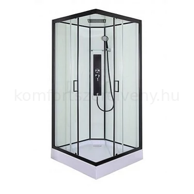 Zuhanykabin 90x90x225 szögletes Sanotechnik Sky 2 komplett hidromasszázs zuhanykabin