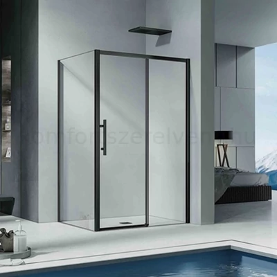 Zuhanykabin 120x90x190 szögletes Aquatrend Quick 332-129 Black