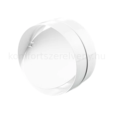 VENTS 1111 műanyag csőtoldó körcsatornához visszacsapószeleppel 100 mm