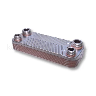 Hőcserélő 10 lemezes 22kW 2x3/4" külső, 2x1/2" külső csatlakozással