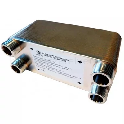 Hőcserélő 40 lemezes 85kW 4x3/4" külső csatlakozással