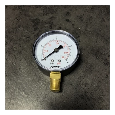 Nyomásmérő 0-4 bar alsós