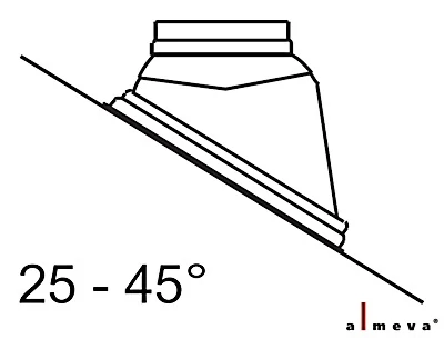 Almeva LIK ferde tető borítás 25°-45° 80/125 mm PPH/PPH