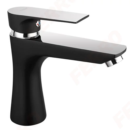 Mosdó csaptelep fekete-króm Ferro Algeo Square Black Chrome BAQ2BLC