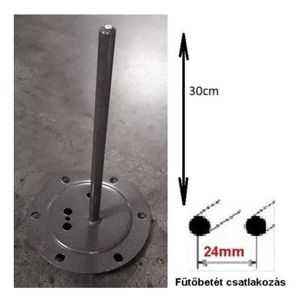 Hajdu bojler alkatrész Hajdu Aquastic, K villanybojler zárólap alaplap 1 csöves 30 cm