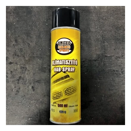 Klíma tisztító hab spray 500ml UNITED